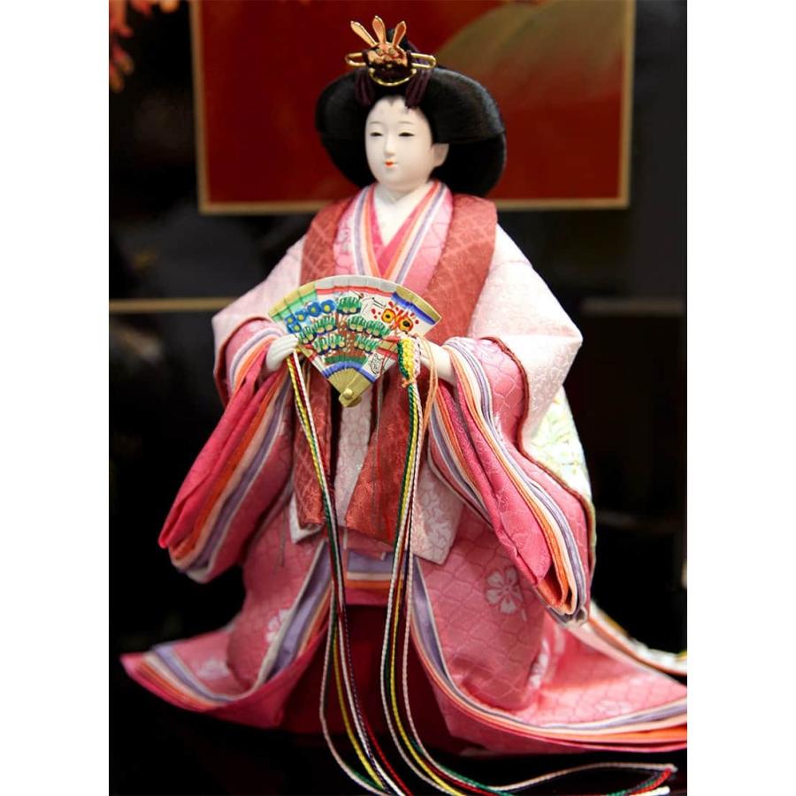 久月 雛人形 ひな人形 雛 平飾り 親王飾り 立雛 好英作 小三五立親王