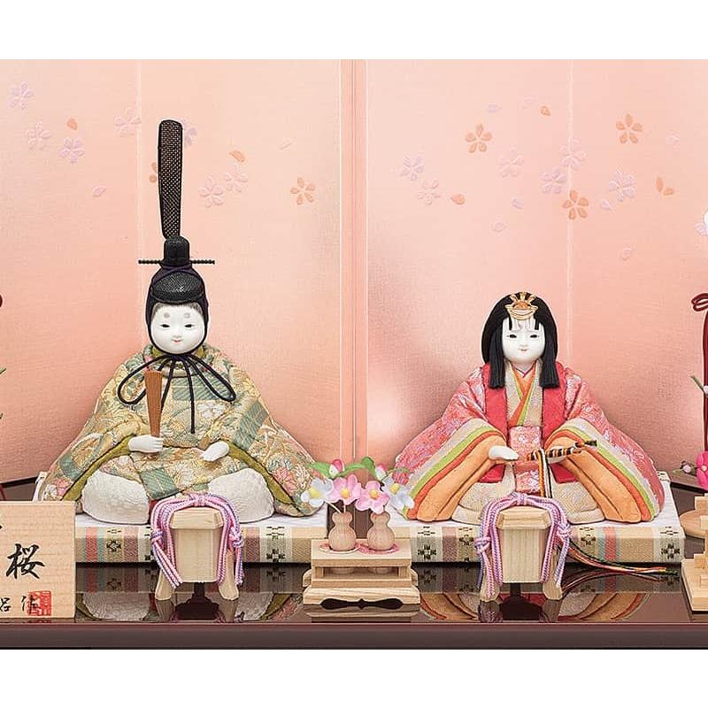 雛人形　真多呂人形　弥生雛セット　雛祭り　レトロ 親王飾り 雛人形 真多呂 コンパクト ひな人形 雛 木目込人形飾り 平飾り 親王