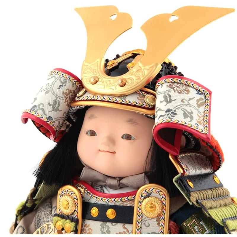 五月人形 幸一光 コンパクト 松崎人形 子供大将飾り 人形単品 皐月