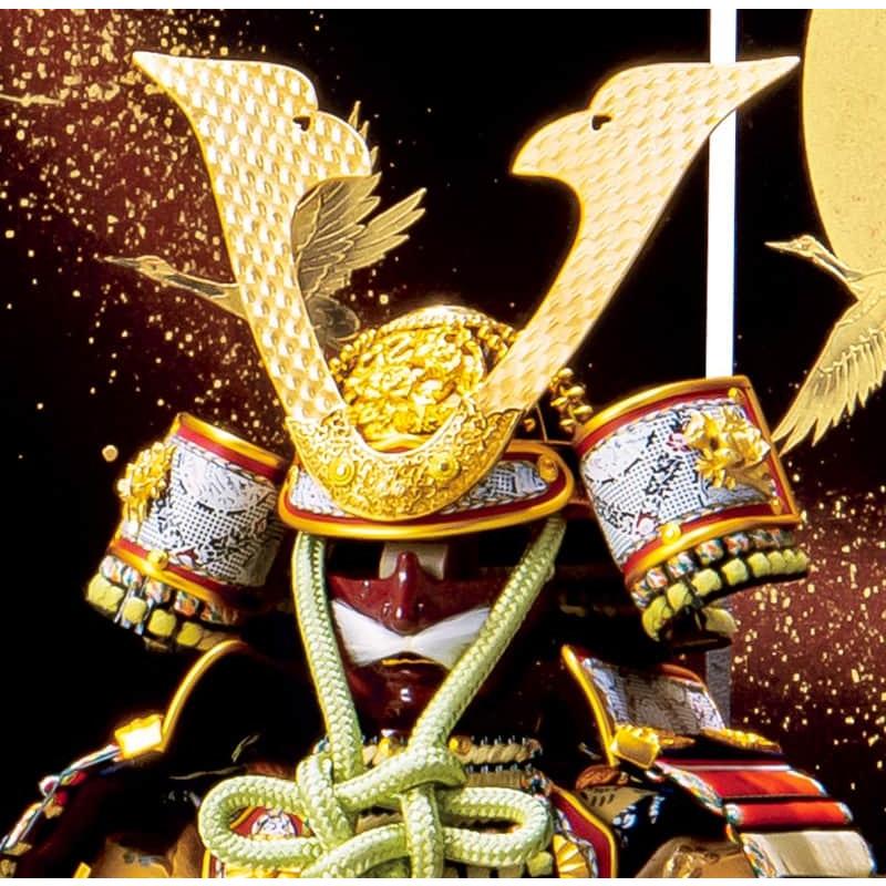 五月人形 豊久 鎧平飾り 鎧飾り 平安住一水作 裾裏朱赤威 正絹糸縅 本