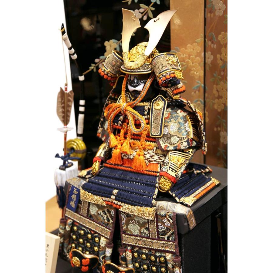 吉徳大光 五月人形 吉徳 鎧平飾り 鎧飾り 雄山作 御大鎧 正絹色々縅 8