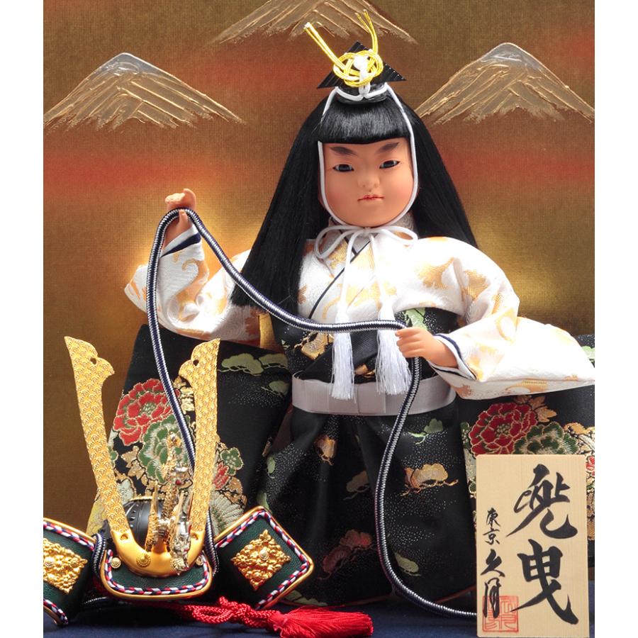 日本人形五月人形鳴弦東京久月ガラスケース入り