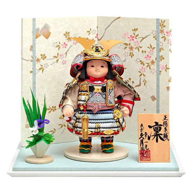 五月人形 子供大将 と、座敷旗飾りセット