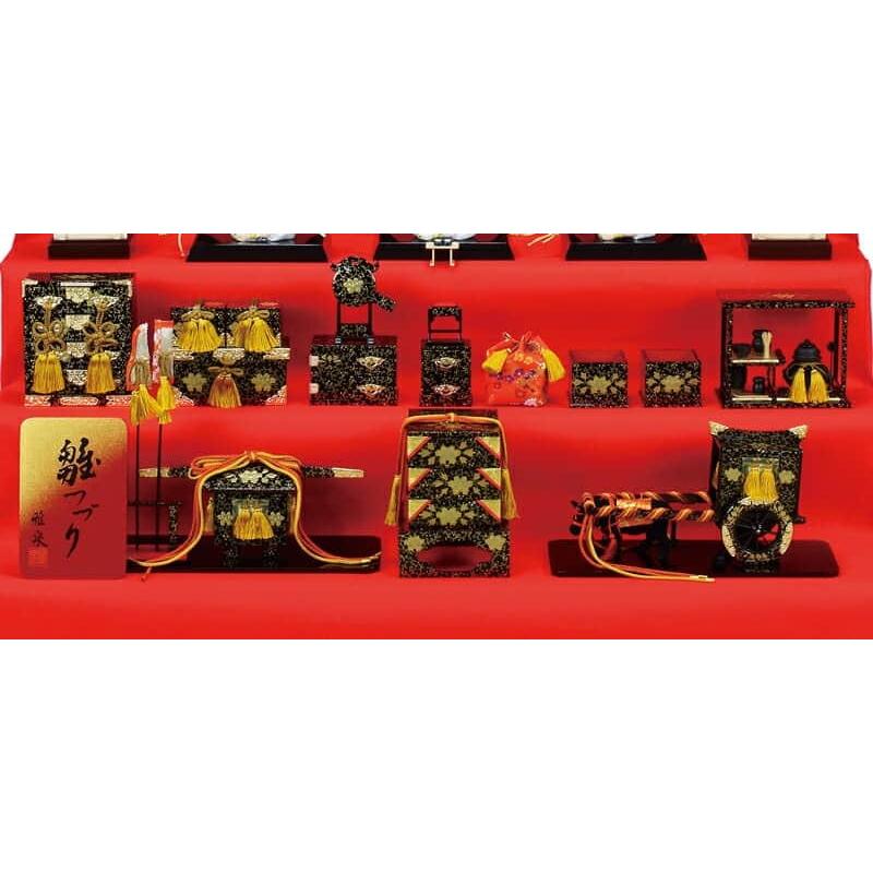 フジキ 雛人形 ひな人形 雛 七段飾り 十五人飾り 雅泉作 雛つづり 十番