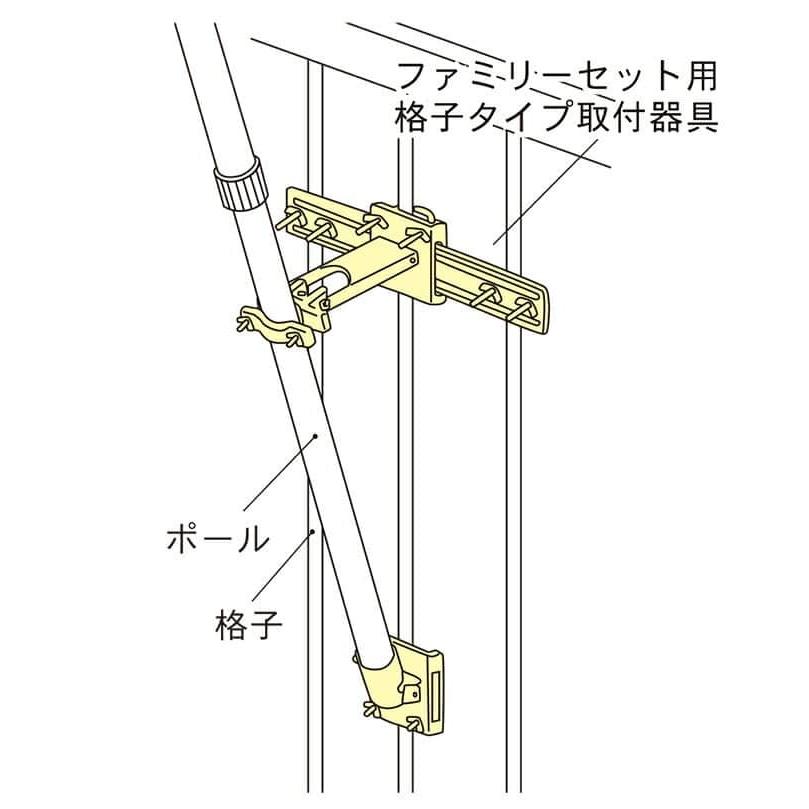 こいのぼり 徳永鯉 鯉のぼり ベランダ用 1.5m ファミリーセット 金太郎ゴールド鯉 ポリエステルタフタ 家紋・名入れ不可 122-251_1