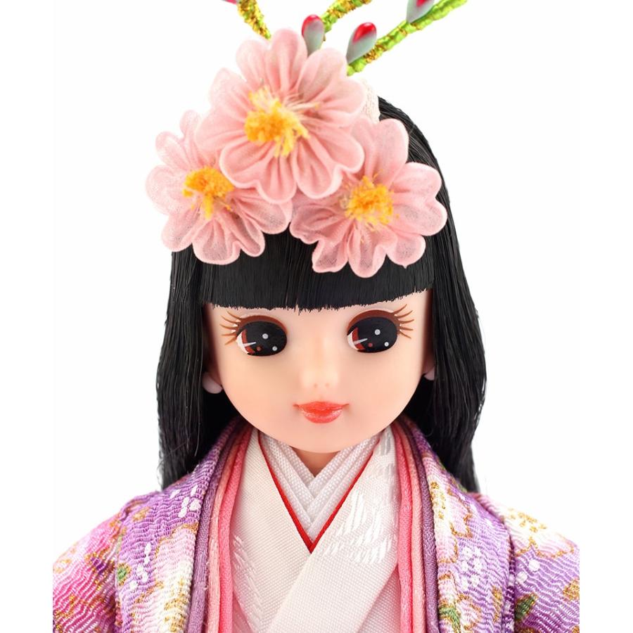 久月 雛人形 ひな人形 リカちゃん 立雛 単品 (紫) シリアル入 h293-ri