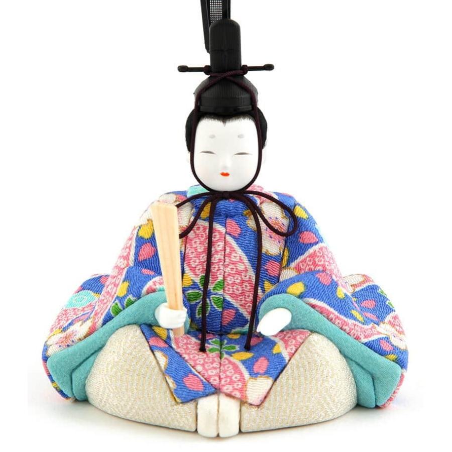 雛人形 コンパクト 一秀 ひな人形 木目込人形飾り 平飾り 五人飾り 木村一秀作 安土雛 14号 h083-ii-015_4