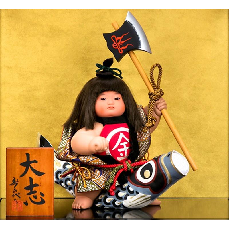 スキヨ人形研究所 五月人形 金太郎 ケース飾り 浮世人形 寿喜代作 大志