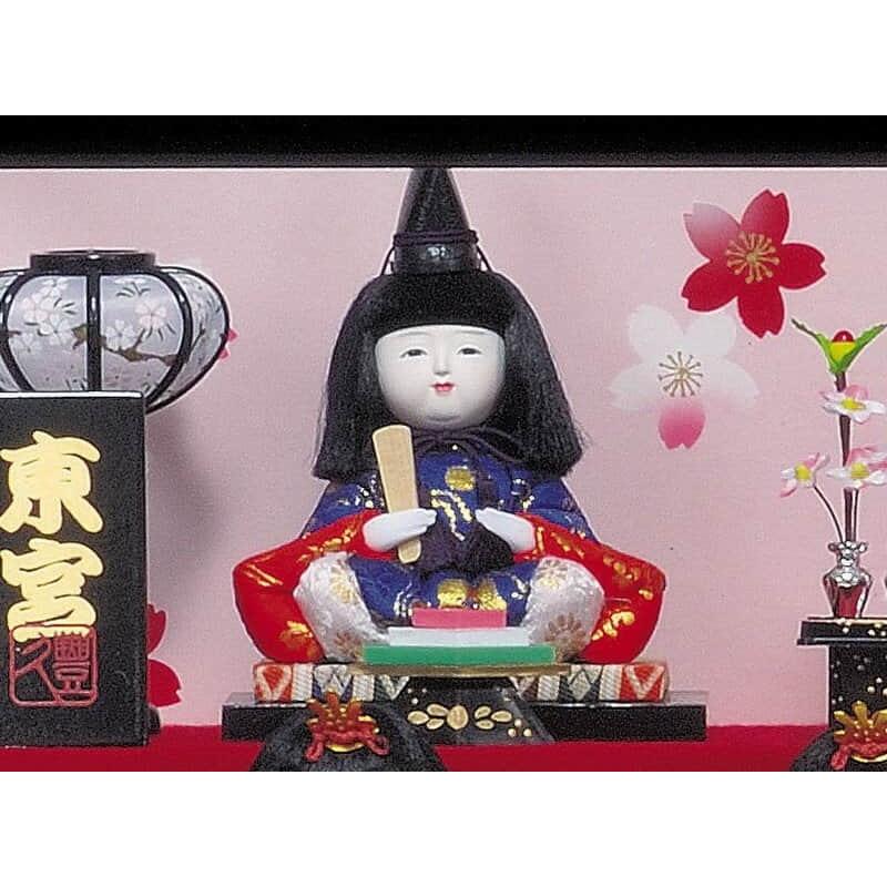 ちりめん】雛人形の作り方 ちりめん細工 お手玉 雛人形 4段 オルゴール付き