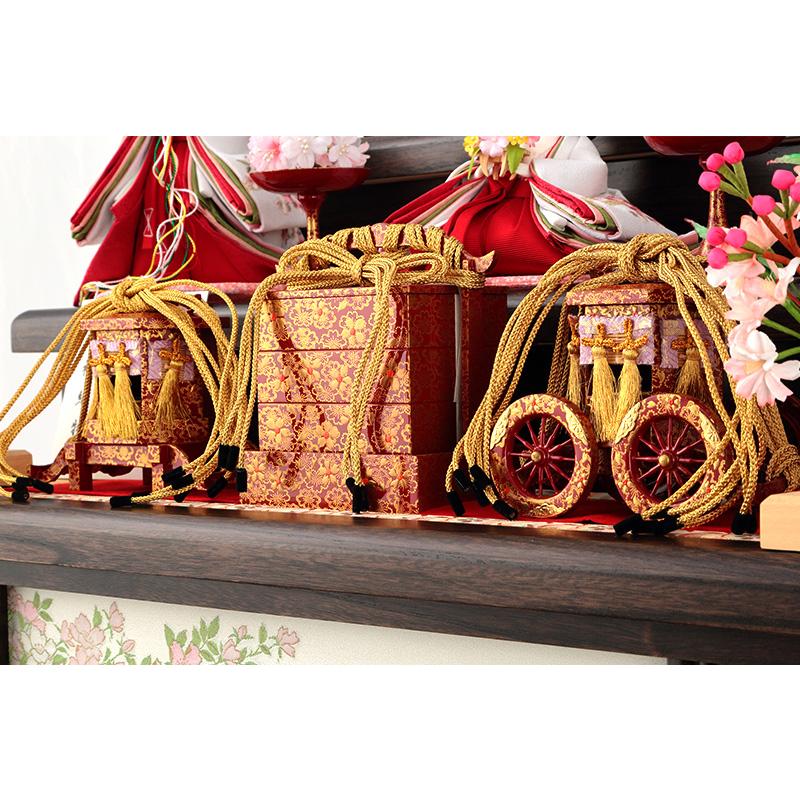 吉徳大光 雛人形 ひな人形 雛 三段飾り 五人飾り 花ひいな h253