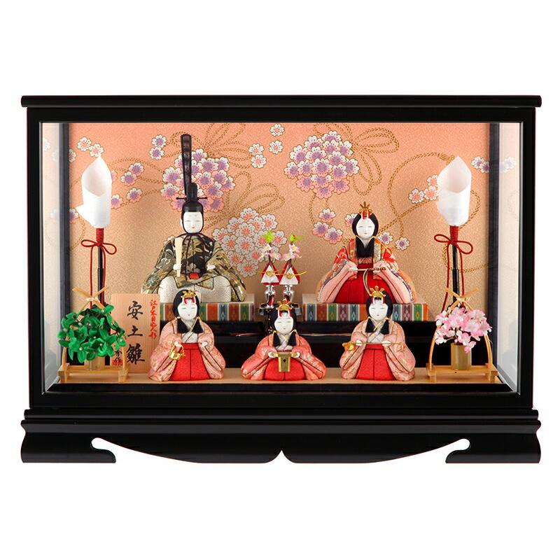 一秀 安土雛 五人飾り ケース入り 16号 一秀 安土雛 五人飾り ケース入り 16号
