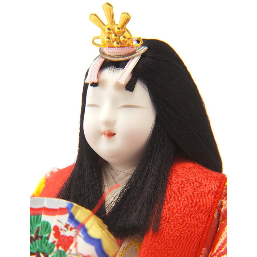 真多呂人形 雛人形 ひな人形 雛 親王飾り 平飾り 衣装着飾り 紫