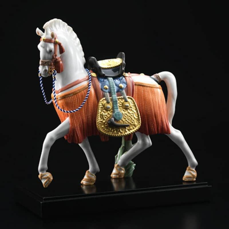 リヤドロ 五月人形 Lladro 武者人形 希望の白馬 台座付 h075 リヤドロ 五月人形 Lladro 武者人形 希望の白馬 台座付 h075