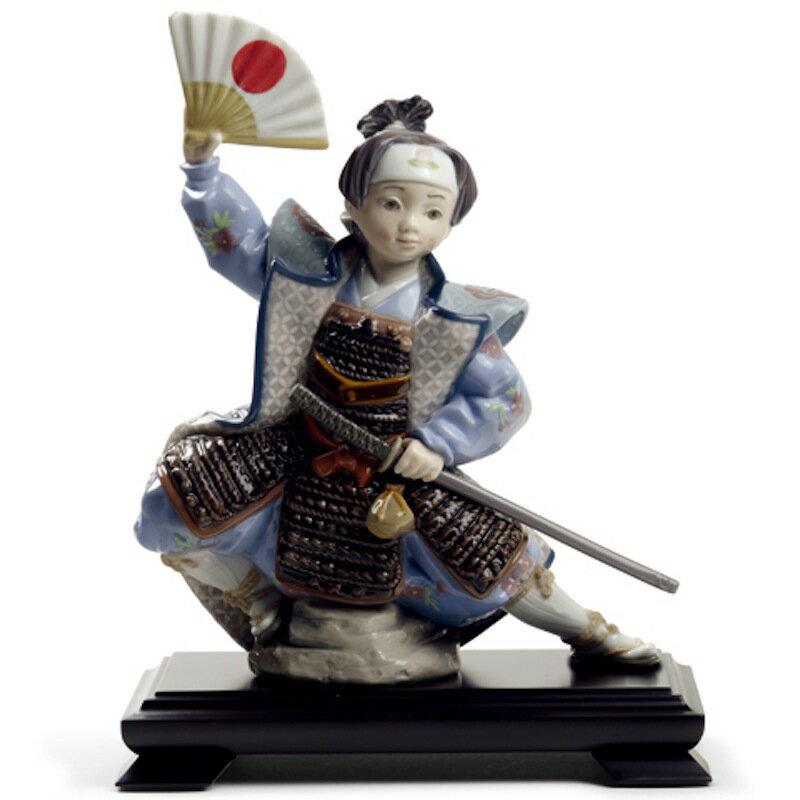 LLADRO（リヤドロ） 五月人形 桃太郎 子供大将飾り 浮世人形 台座付