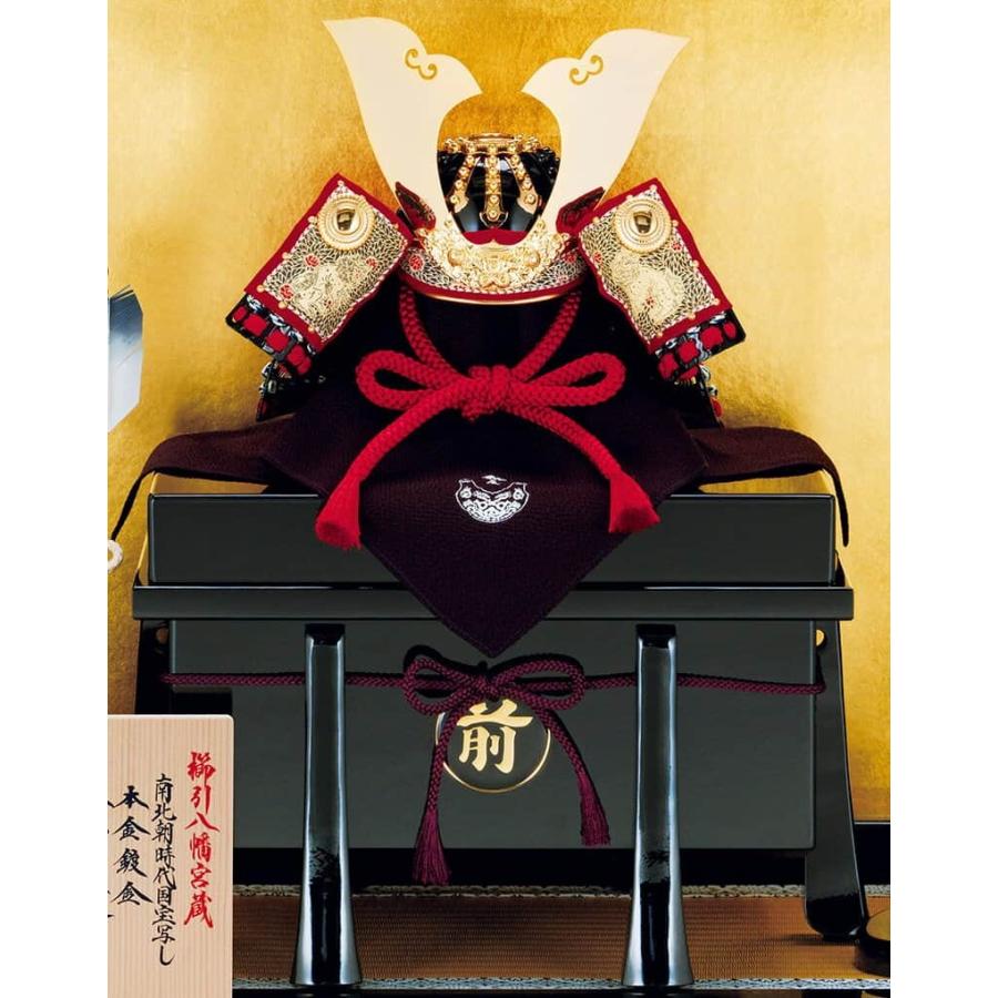 五月人形 吉徳 兜平飾り 兜飾り 加藤鞆美作 正絹赤絲縅 和紙小札 1/3兜 