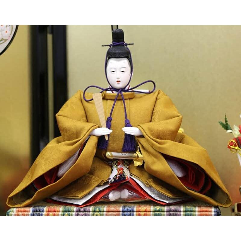 久月 雛人形 ひな人形 雛 七段飾り 十五人飾り 正絹 三五親王 芥子揃
