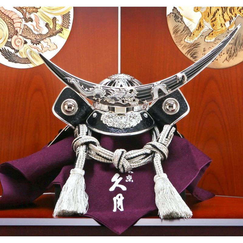 【平安水宝作】伊達政宗公　兜飾り　８号　正絹織 平安水宝作】伊達政宗公兜飾り8号正絹織