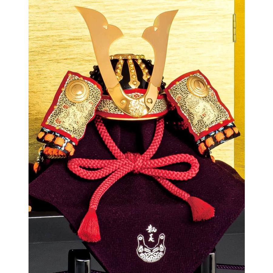 五月人形 豊久 源頼朝 兜平飾り 兜飾り 加藤鞆美作 正絹糸威 三分の一