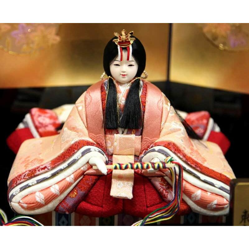 雛人形 久月 コンパクト ひな人形 雛 木目込人形飾り 平飾り