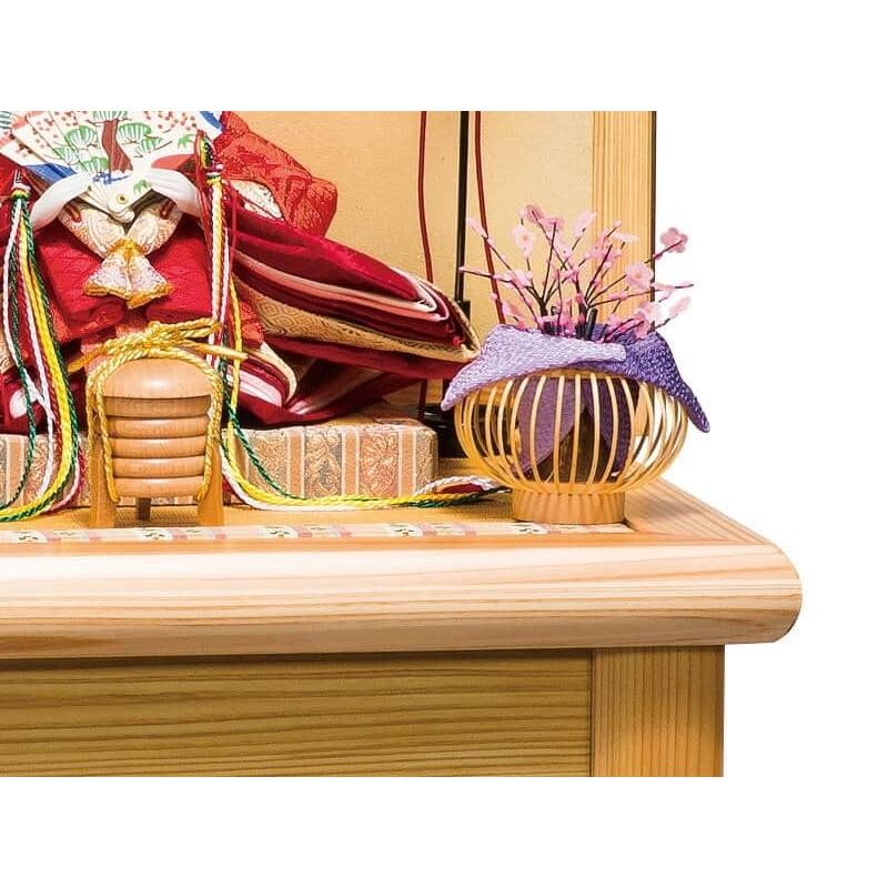 【新入荷】 雛人形 平安豊久 ひな人形 雛 コンパクト収納飾り 親王飾り みよ 金彩 小三五親王揃 天竜杉 h033-mo-304073 HF-087 【SK2242506689】(78371円)