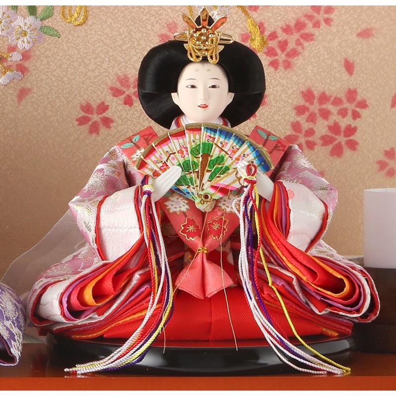 雛人形 コンパクト ひな人形 雛 ケース飾り 五人飾り まどか 芥子五人