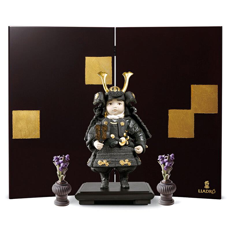 LLADRO（リヤドロ） 五月人形 子供大将飾り 武者人形 若武者 Gold フル