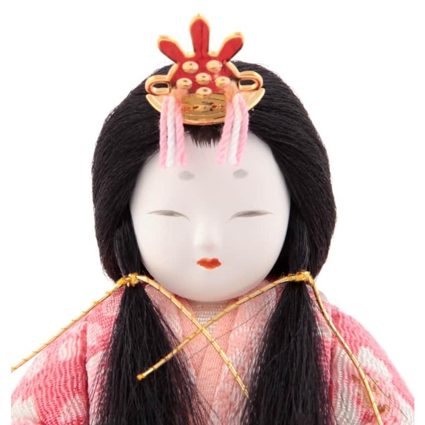 雛人形 コンパクト 一秀 ひな人形 木目込人形飾り 平飾り 親王飾り