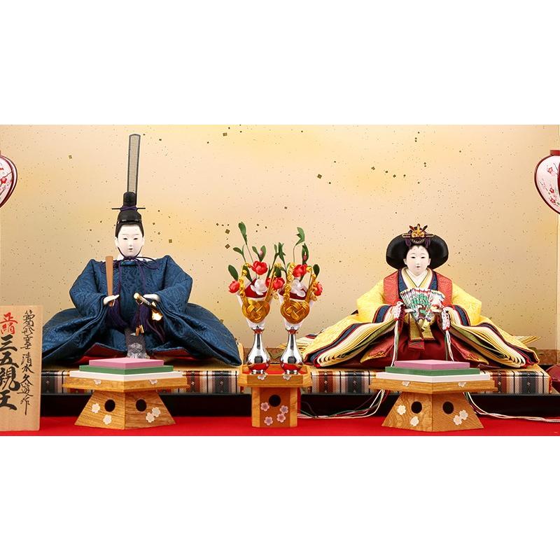 久月 雛人形 ひな人形 雛 平飾り 親王飾り 節句人形工芸士 清水久遊作