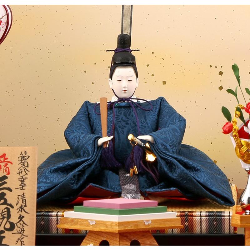 久月 雛人形 ひな人形 雛 平飾り 親王飾り 節句人形工芸士 清水久遊作