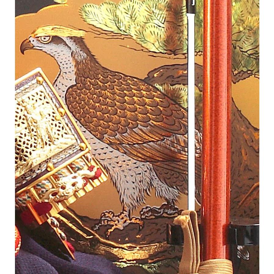 久月 五月人形 兜平飾り 兜飾り 高床飾り 鈴木利光 仁王之兜 正絹茜糸