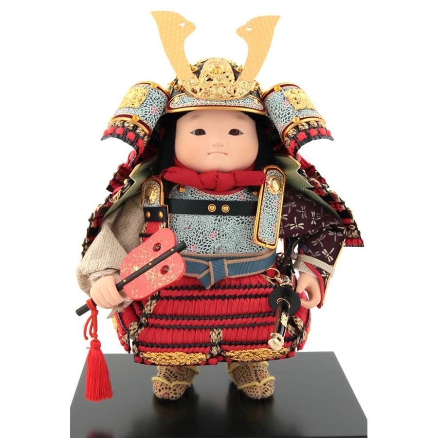 五月人形 幸一光 コンパクト 松崎人形 子供大将飾り 平飾り 凛