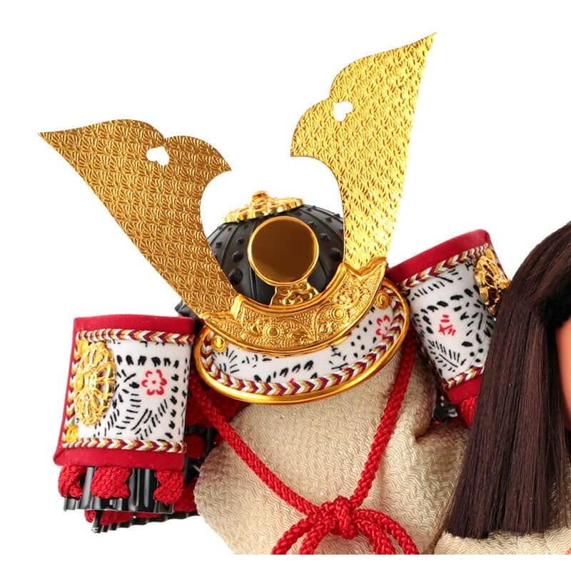 五月人形 幸一光 松崎人形 金太郎 武者人形 ケース飾り 六号 金太 兜持