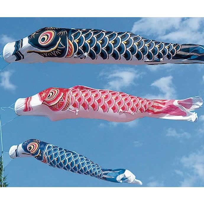 こいのぼり 旭天竜 鯉のぼり 庭園用 6m8点セット シルキー鯉 五色