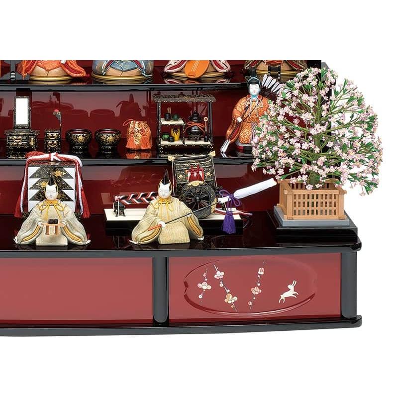 真多呂人形　古今人形　彩明立雛　コンパクト　お雛様　木目込み人形　収納飾り 雛人形 真多呂 コンパクト ひな人形 雛 木目込人形飾り 五段飾り