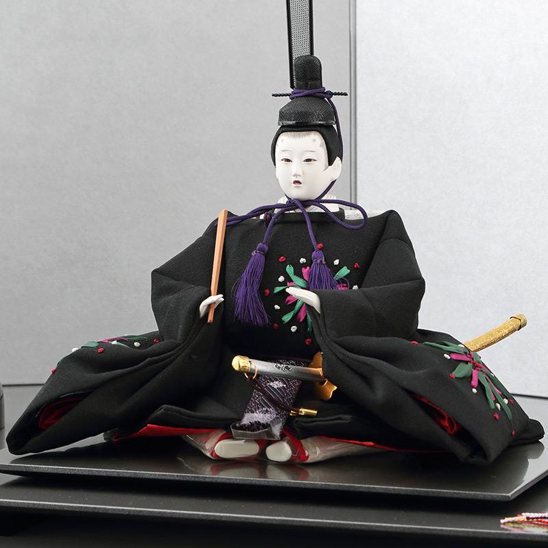 清水久遊　雛人形　親王平飾りセット・間口約８０×奥行約４０×高さ約２８㎝ 清水久遊 雛人形 親王平飾りセット・間口約80×奥行約40×