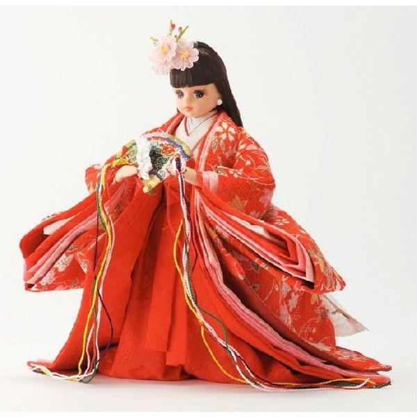 久月 ひな人形 雛人形 リカちゃん 立雛 単品 (赤) h273-ri-10-i : 人形