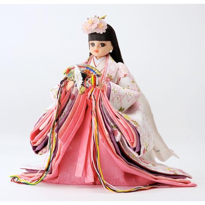久月 雛人形 リカちゃん 立雛 単品 (白) シリアル入 h273-ri-10-h