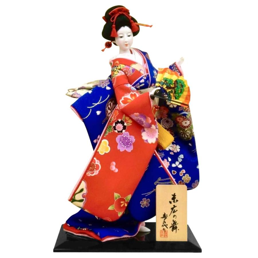 日本人形 尾山人形 人形単品 寿喜代作 末広の舞 友禅 10号 sk-o1687