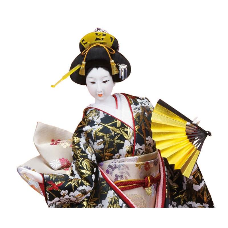 日本人形 尾山人形 人形単品 寿喜代作 末広 金らん 12号 sk