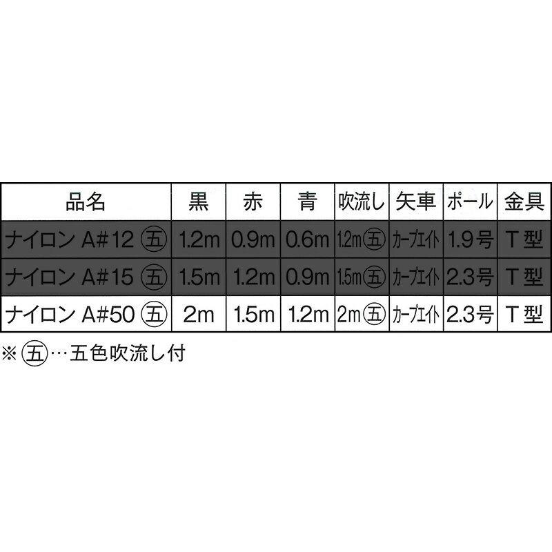 【全品P10%】売り尽くしSALE こいのぼり 東旭 鯉のぼり ベランダ用 2m 手すりセット ナイロン鯉 五色吹流し T型金具 to-nyr-go-20bt｜asutsuku-ningyoya｜06