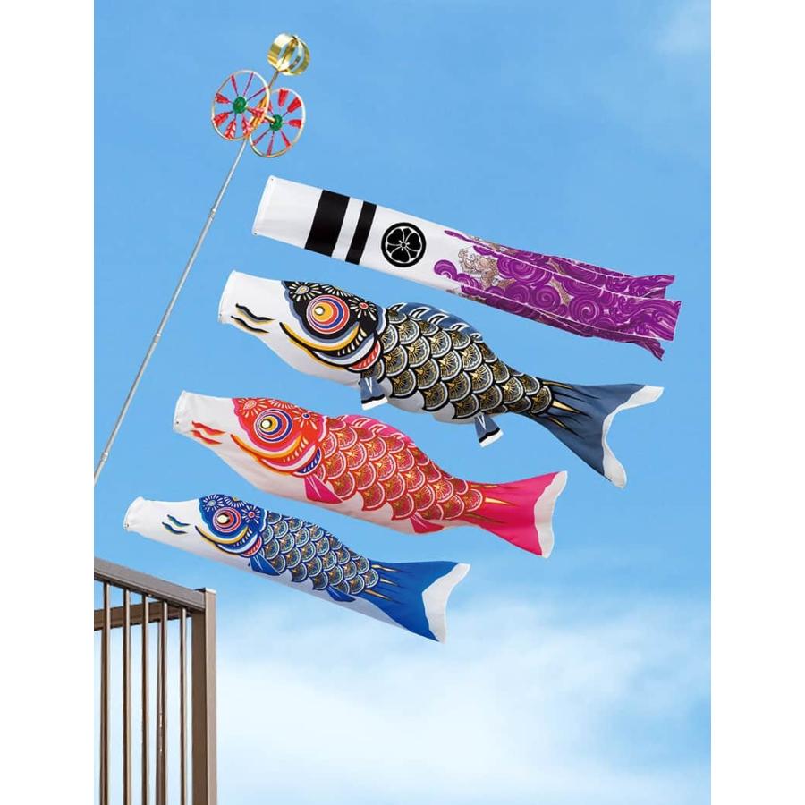 タルミ こいのぼり 俊峰 鯉のぼり ベランダ用 1.5m ホームセット 格子A