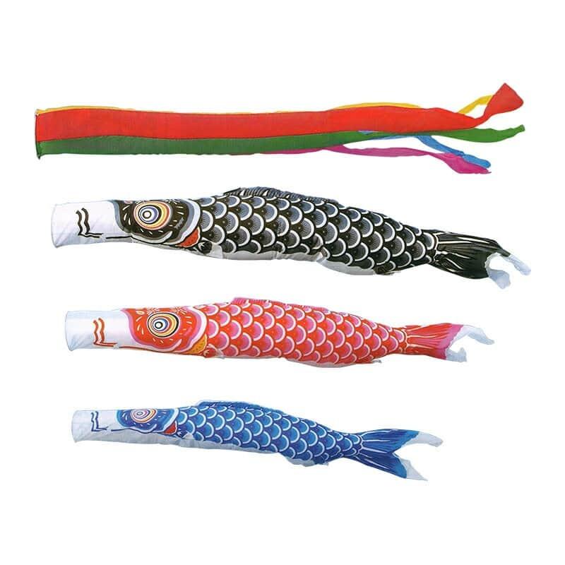 こいのぼり キング印 鯉のぼり 庭園用 6m6点 ナイロン鯉 五色吹流し ym
