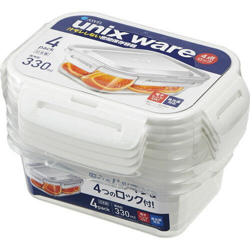 保存容器 ユニックス タイトロック 長角s 4p アスベル Asvel Unix 保存 冷凍 冷蔵 耐熱 レンジ対応 食洗器対応 密封 アスベル Paypayモール店 通販 Paypayモール