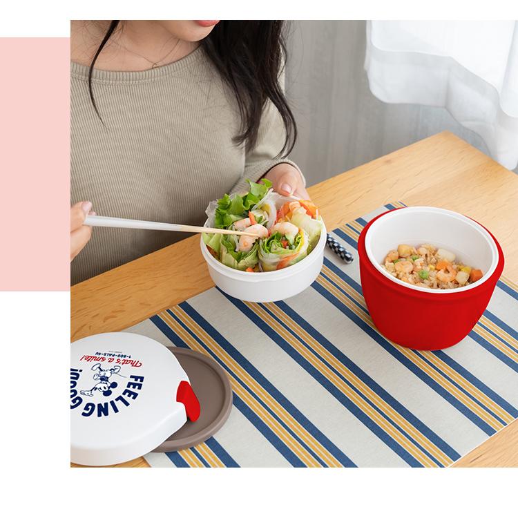 【2個セット】保温弁当箱 カフェ丼ASVEL Disney ミッキー アスベル（ASVEL） 保温弁当箱 カフェ丼ランチ CD620 MC21 ディズニー