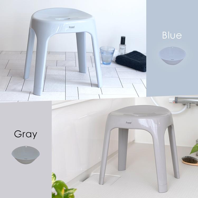 風呂椅子 おしゃれ エミール S 35cm 湯桶 セット アスベル ASVEL EMEAL バスチェア 風呂いす お風呂 イス 椅子 抗菌 高め 洗いやすい S35 カビにくい | アスベル | 20