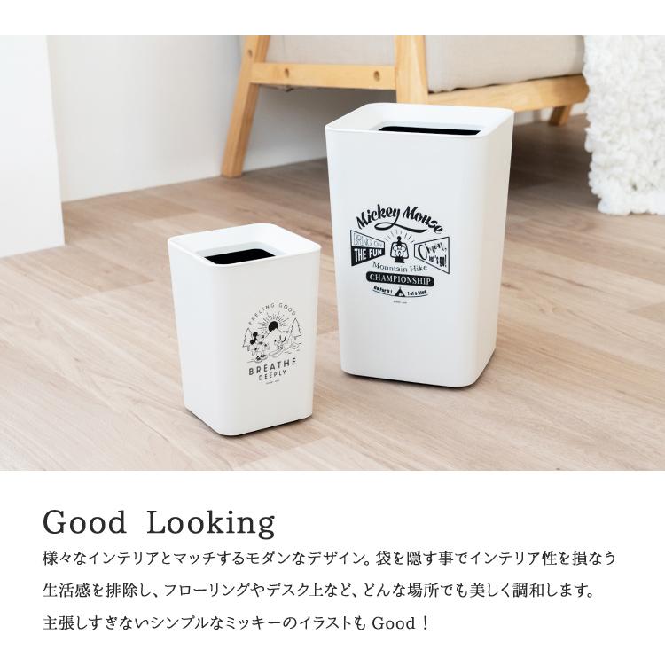 アスベル ゴミ箱 ディズニー DISNEY ミッキー おしゃれ 袋 見えない