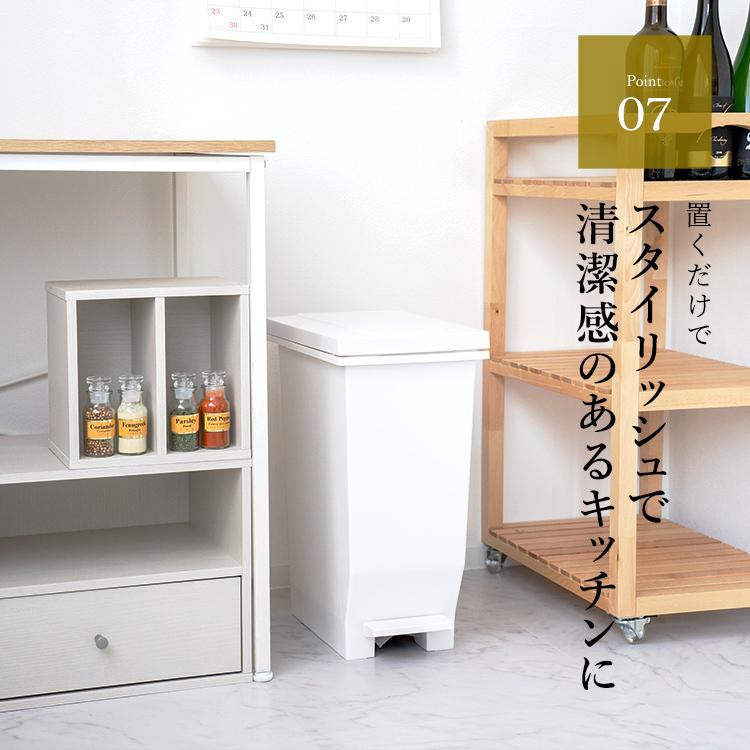アスベル ゴミ箱 おしゃれ キッチン 分別 密閉 ペダル スリム 20