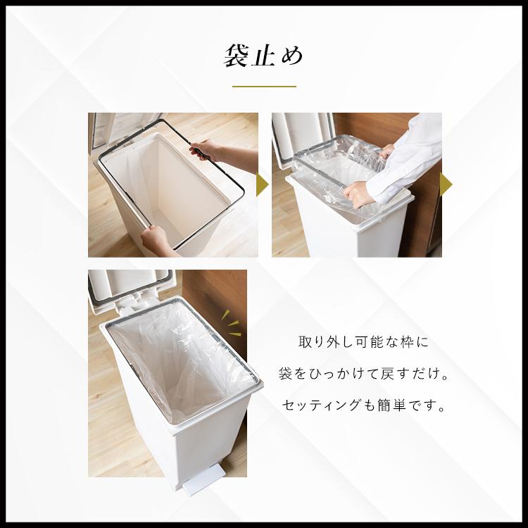 ゴミ箱 おしゃれ キッチン 分別 密閉 ペダル スリム 30リットル 2個 セット アスベル ダストボックス 防臭 分別 30L 蓋付き 大容量 ごみ箱 | アスベル | 18