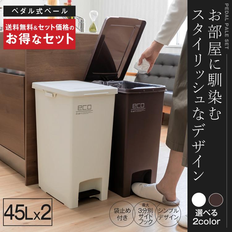 ゴミ箱 おしゃれ キッチン エバン ペダル スリム 45リットル Sd ２個 セット アスベル Asvel Eban 分別 45l 45l 大容量 蓋付き 資源ゴミ ごみ箱 新生活 アスベル Paypayモール店 通販 Paypayモール