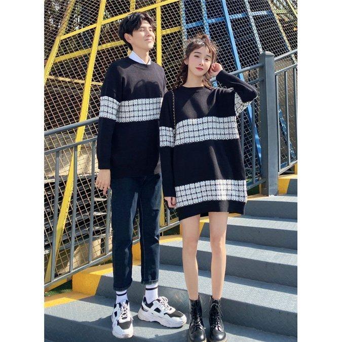 冬バーゲン 服 お揃い カップル ペアルック ニット セーター ペアルック 秋 プレゼント ブランド ニット セーター ペアルック カップル 冬 ニット セーター カラー 男 Panero Shop